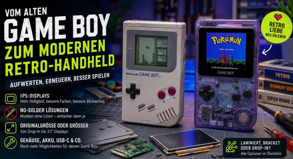 Special: „Modding klassischer Konsolen #1 – Vom alten Game Boy zum modernen Retro-Handheld“