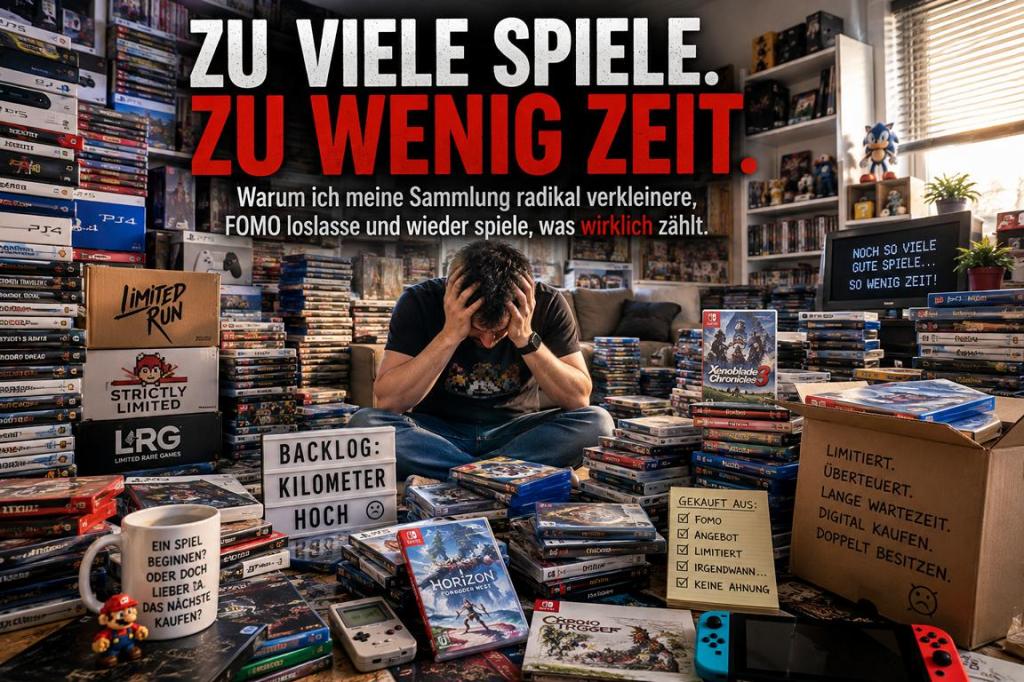 Special: „Zu viele Spiele. Zu wenig Zeit – Warum ich meine Sammlung radikal verkleinere, FOMO loslasse und wieder spiele was wirkich zählt.“
