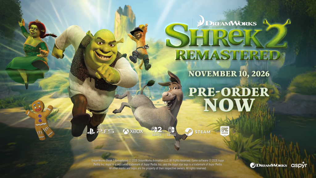 News: „Shrek 2 Remastered“ ist offiziell: Der Kultklassiker kehrt nach 22 Jahren mit Koop-Modus&nbsp;zurück