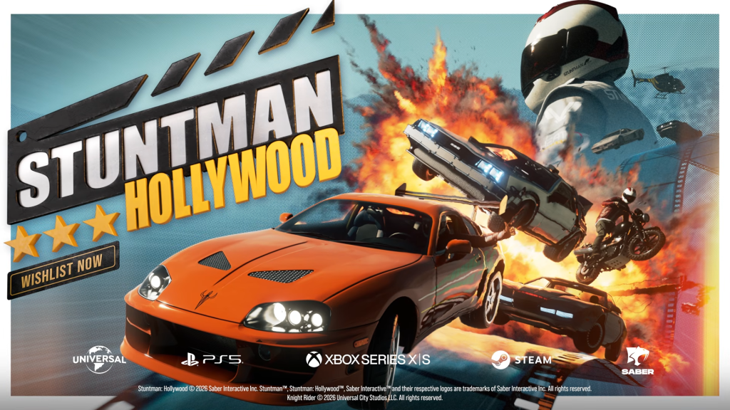 News: „Stuntman: Hollywood“ bringt Knight Rider zurück: Neuer Gameplay-Trailer zeigt K.I.T.T. in&nbsp;Aktion